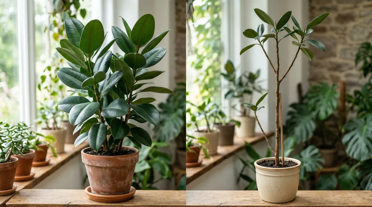 Etiolation plant comparison
