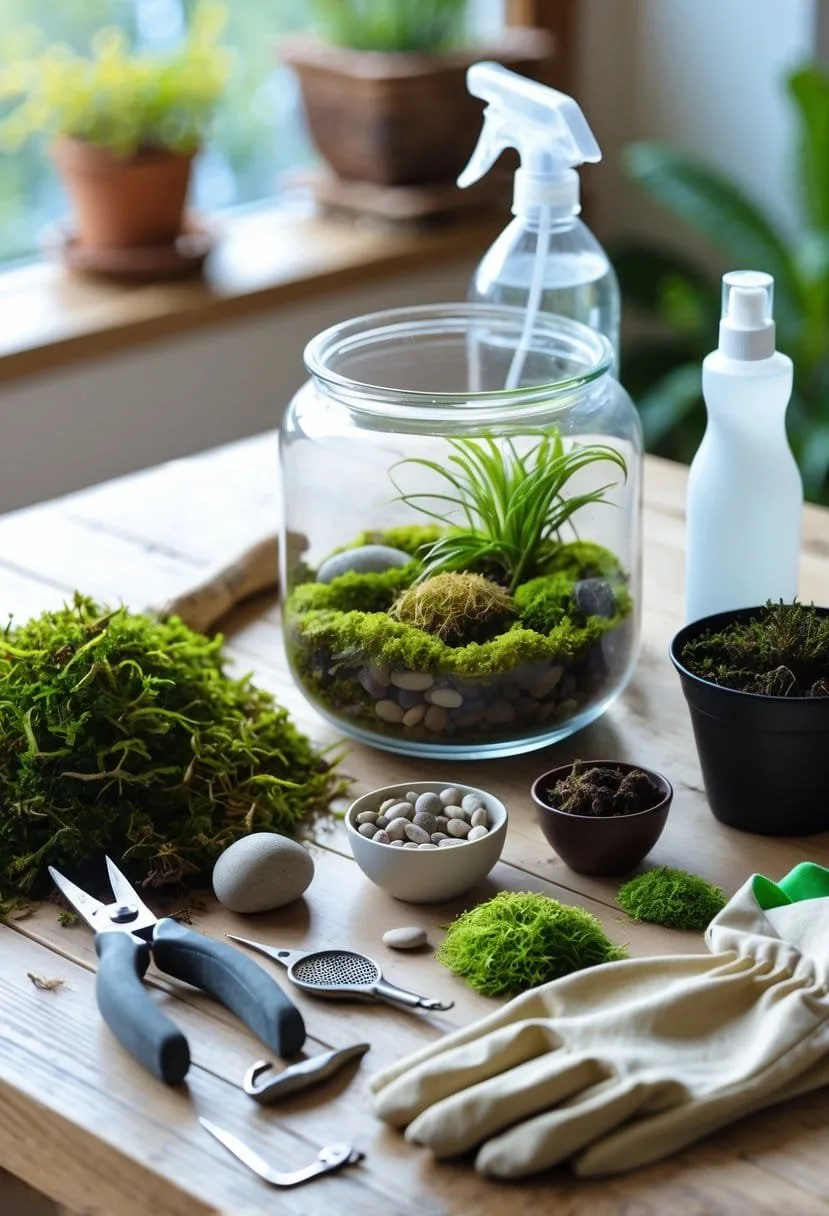 Terrarium building steps