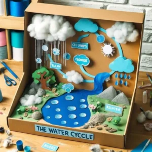 Terrarium water cycle diagram